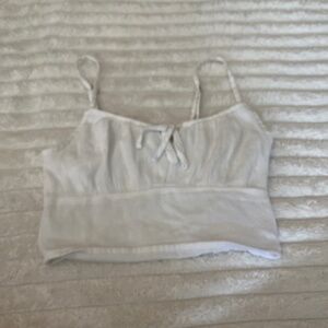 Hollister white top size xs